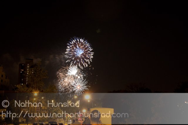 Minneapolis fireworks on 4 July 2010